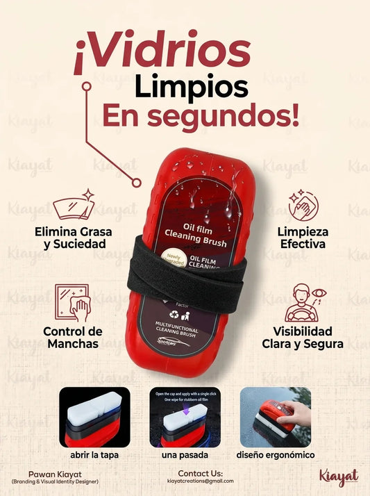Cepillo Limpiador de Vidrios